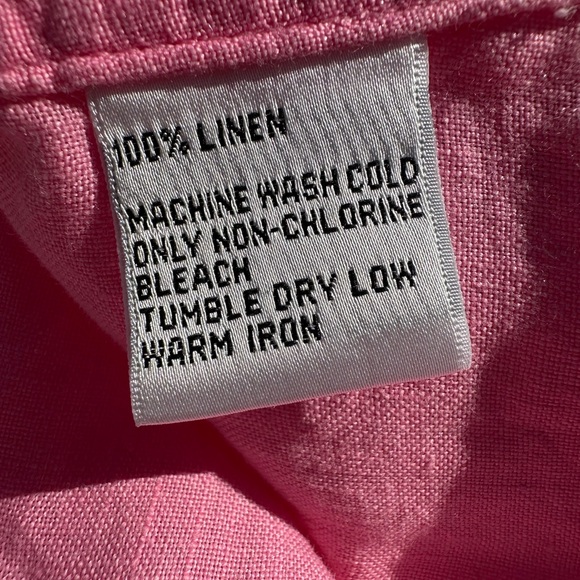 Talbots Petites Irish Linen Button-Down Shirt - Size L - Picture 4 of 5